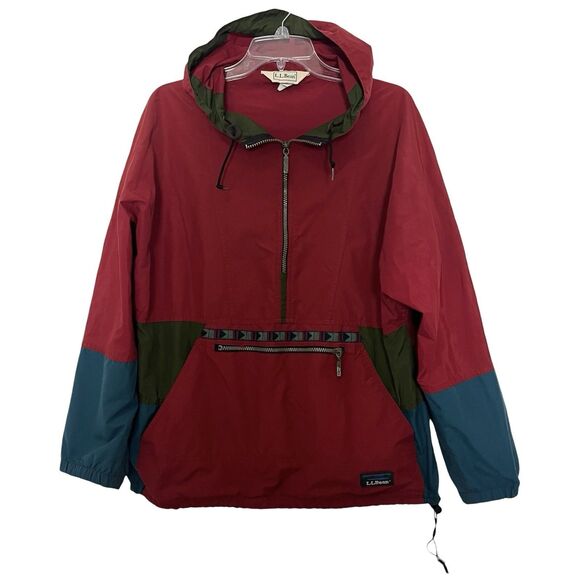 LL Bean 80s Anorak Rain Jacket ASO John Mayer Aztec Windbreaker Womens M Unisex - Picture 1 of 12